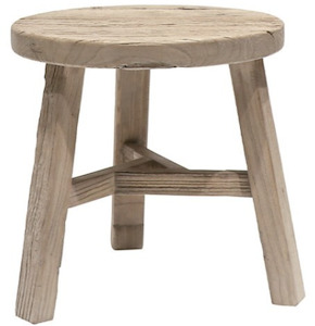 Elm Round Stool