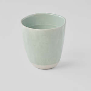 Homewares: Light Teal Lopsided Sushi Mug