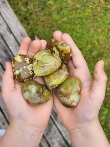 Green Opal Heart