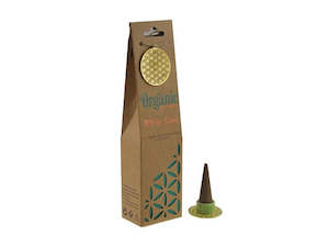 Crystal glass: Organic Goodness White Sage Incense Cones with Holder