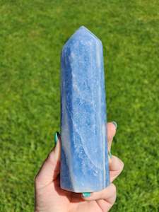 Sky Blue Calcite Tower