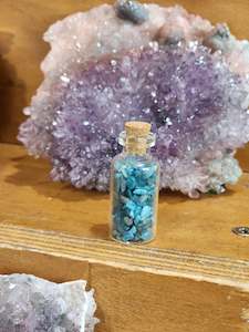 Blue Apatite vial