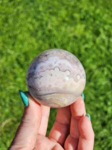 Flower Agate Sphere