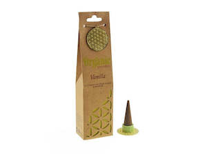 Organic Goodness Vanilla Incense Cones with Holder