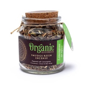 Organic Goodness Smudge Resin Lemongrass & Spice