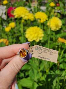 Citrine in Stirling Silver Size 7