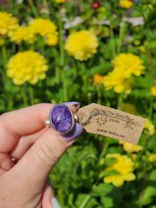 Charoite in Stirling Silver Size 7.5