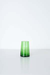 Store-based retail: Moroccan Green Coneshaped Glass - Extra Large