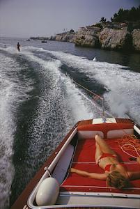 SLIM AARONS 'LEISURE IN ANTIBES' PHOTOGRAPHIC PRINT