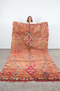 Store-based retail: Vintage Moroccan Boujaad Rug - Kadri