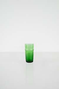 Moroccan Green Beldi Glass - Extra Large