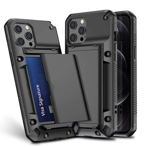 Shockproof Back Case With Card Slot - iPhone 14 Pro Max