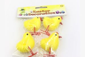 Chenille Chickens (5cm) 4PK