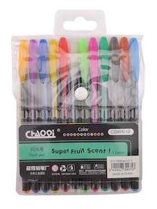 Premium Gel Pens 12PK - Scented Glitter