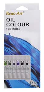 Oil Colour Paint Set (12ml Tubes) 12PK