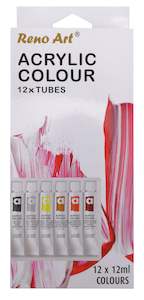 Variety: Acrylic Colour Paint Set (12ml Tubes) 12PK