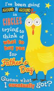 Variety: Jordan Fathers Day Greeting Card - Dizzy Chicken