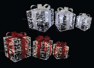 LED Twinkling Jewel Presents 3PC