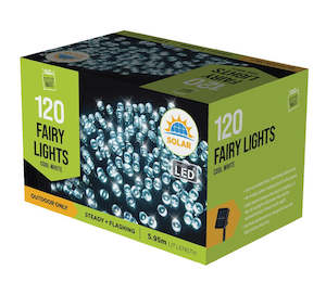 Solar LED Fairy Lights 120PC - Cool White