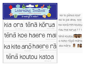 Variety: Magnetic Learning Resources - Greetings In Maori