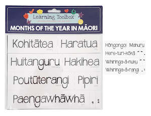 Magnetic Learning Resources - Months Of The Year In Maori