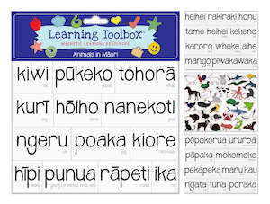 Magnetic Learning Resources - Animals In Maori