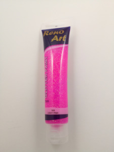 #906 Reno Art Acrylic Glitter Paint (75ml) - Light Pink