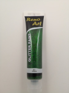 #907 Reno Art Acrylic Glitter Paint (75ml) - Green