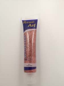 #917 Reno Art Acrylic Glitter Paint (75ml) - Rose Pink