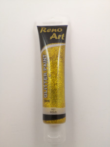 Variety: #901 Reno Art Acrylic Glitter Paint (75ml) - Gold