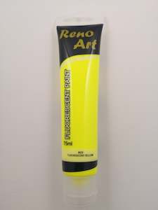 #820 Reno Art Acrylic Paint (75ml) - Fluorescent Yellow