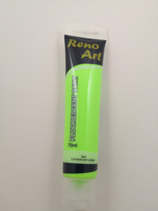 #860 Reno Art Acrylic Paint (75ml) - Fluorescent Green