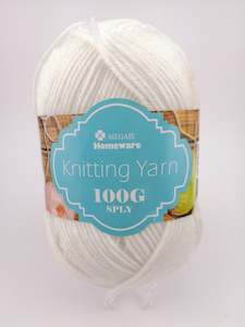 Variety: #02 Knitting Yarn (100g) - White