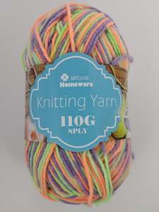 Variety: #S6 Knitting Yarn (110g) - Multi Pastel