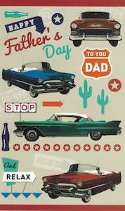 Jordan Fathers Day Greeting Card - American Muscle Cars