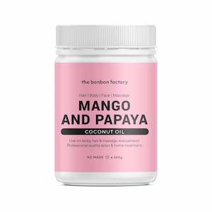 Toiletry preparation: Mango and Papaya Coconut Oil 🌴🌞💛