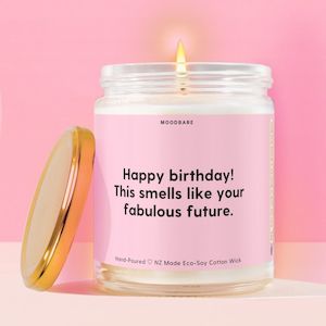 Toiletry preparation: Happy birthday! This smells like your fabulous future.