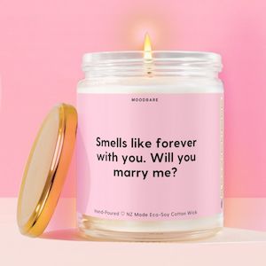 Smells like forever with you. Will you marry me?