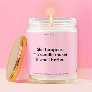 Shit happens, this candle makes it smell better.