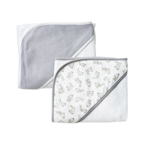 hooded towel: Bunny Hooded Towels | Set of 2