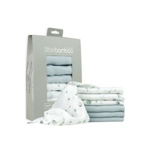 wash cloths: Baby Bamboo Muslin Wash Cloths | Set of 6