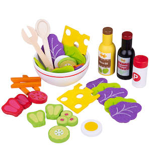 Wooden Salad Play Set