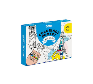 Pocket Colouring: OMY France ~ Pocket Colouring | Mini Atlas