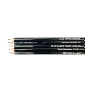 Man Mans Best Friend: Kiwi Rugby Fan | Pencil Set