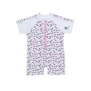 Sunsuit | Pink & Blue Fish