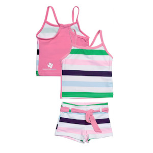 Snapper Rock Kids Swimwear: Tankini | Riviera Stripe