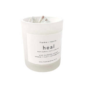 Kitchen Living: Crystal Infused Candle | HEAL - Pink Tourmaline