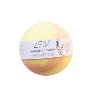 Bed Bath: Bath Bomb | Zest ~ Pineapple + Mango