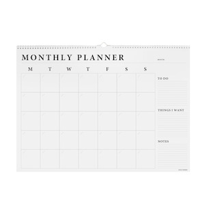 Desk Bookshelf: A2 Monthly Wall Planner