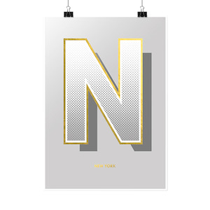 Made Of Tomorrow: Gold Foiled Print | 'New York'